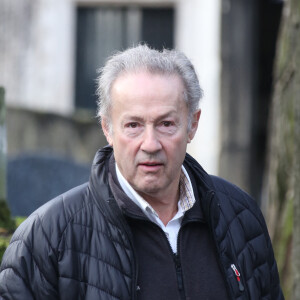 Gérard Klein - Obsèques de Jean-Louis Foulquier au cimetière de Montmartre à Paris. Le 14 décembre 2013