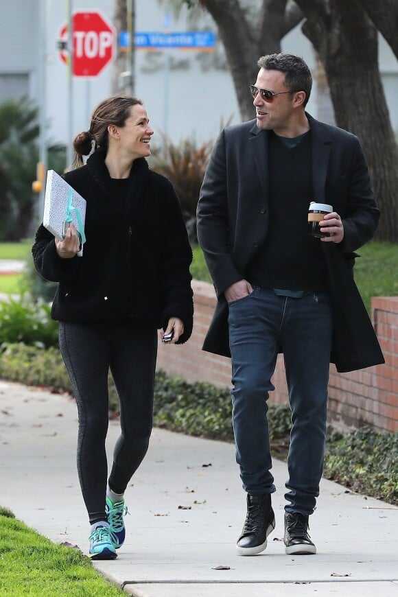 Exclusif - Jennifer Garner et son ex-mari Ben Affleck à Los Angeles, le 27 février 2019.