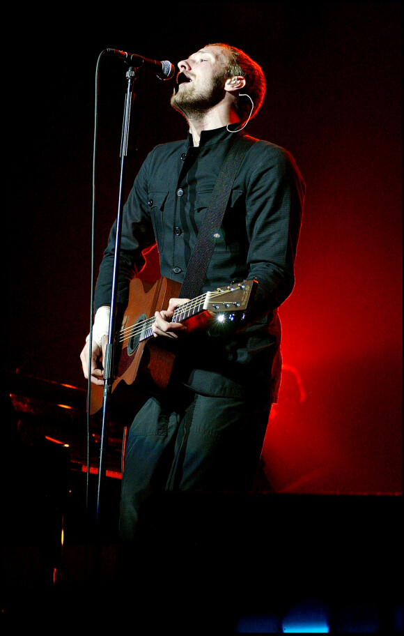 Coldplay en concert à Londres, le 16 avril 2003