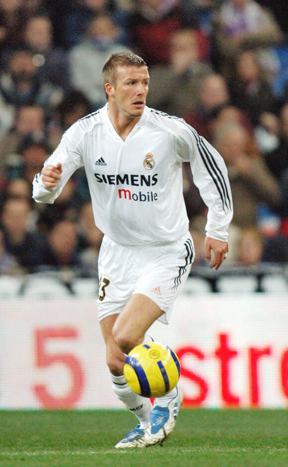 David Beckham sous les couleurs du Real Madrid en 2005.