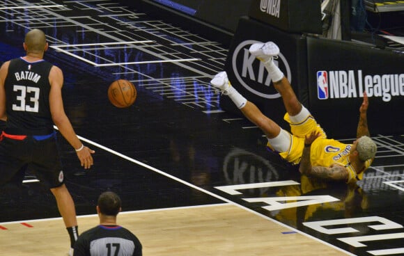 Nicolas Batum lors du match Los Angeles Lakers - Los Angeles Clippers au Staples Center. Los Angeles, le 6 mai 2021.