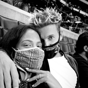 M. Pokora et Christina Milian ont assisté au match de NBA opposant les Los Angeles Lakers aux Los Angeles Clippers. Le 6 mai 2021.