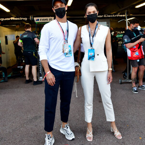 Iris Mittenaere et son compagnon Diego El Glaoui - People lors de la 4ème édition du E-Prix De Monaco 2021 le 8 mai 2021 © Bruno Bebert / Bestimage