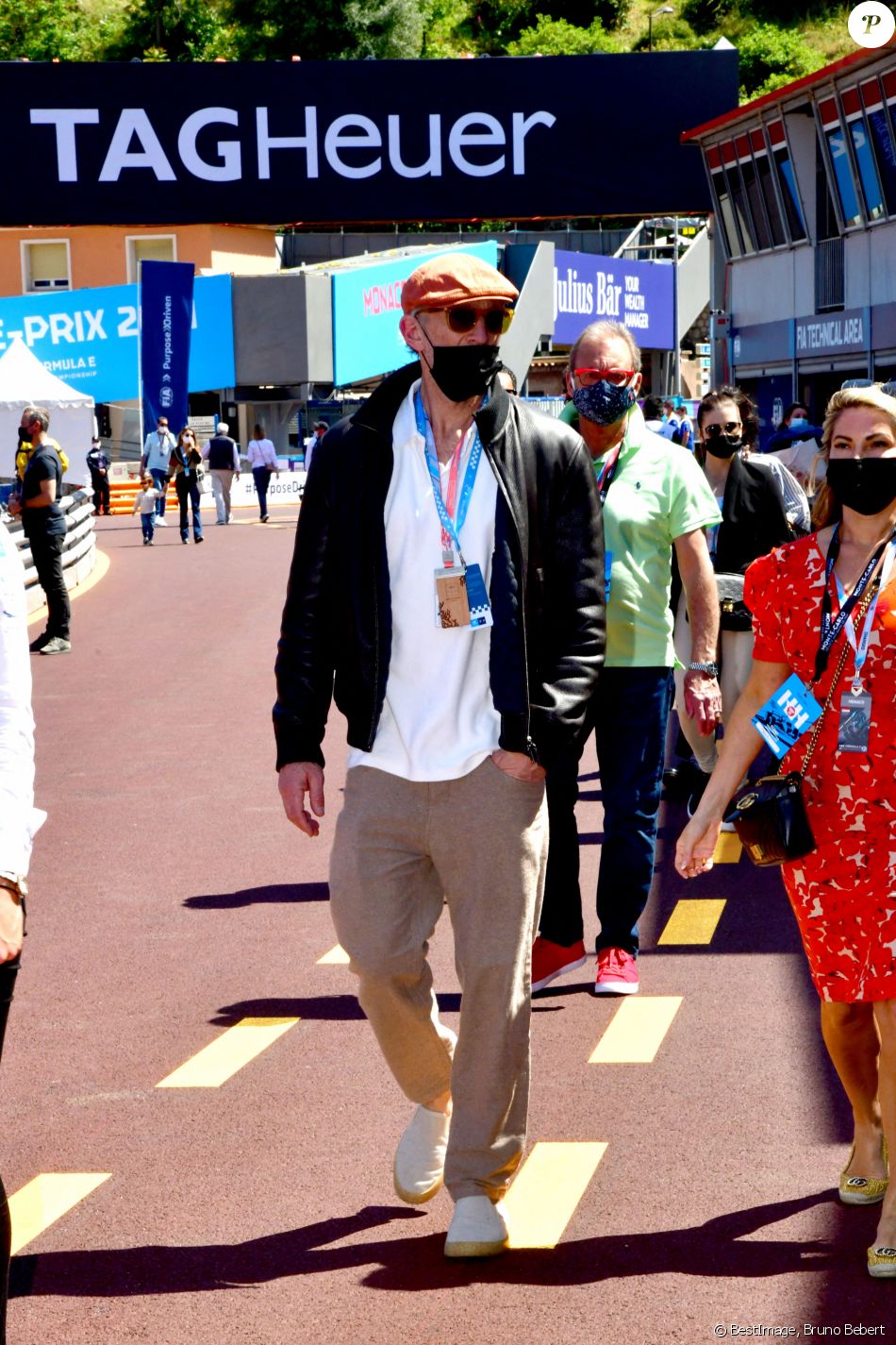 Vincent Cassel - People lors de la 4ème édition du E-Prix De Monaco 2021 le 8 mai 2021 © Bruno Bebert / Bestimage