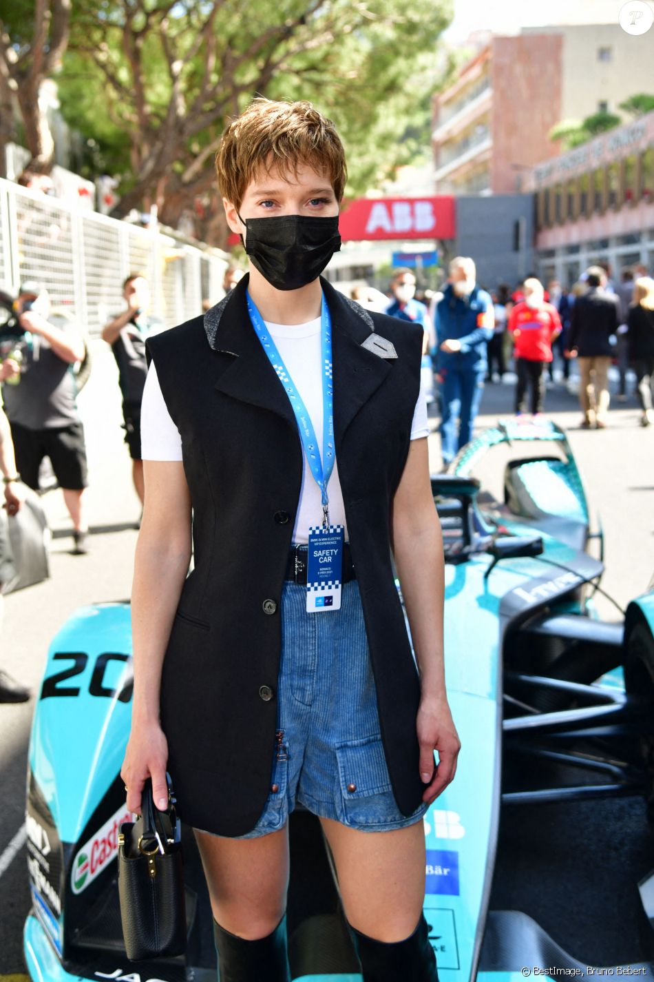 Léa Seydoux - People lors de la 4ème édition du E-Prix De Monaco 2021 le 8 mai 2021 © Bruno Bebert / Bestimage