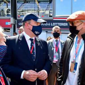 Jean Todt, le prince Albert II de Monaco, Vincent Cassel, Léa Seydoux - People lors de la 4ème édition du E-Prix De Monaco 2021 le 8 mai 2021 © Bruno Bebert / Bestimage