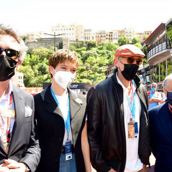 Alejandro Agag, patron de la formule E, Léa Seydoux, Vincent Cassel, Jean Todt, le prince Albert II de Monaco - People lors de la 4ème édition du E-Prix De Monaco 2021 le 8 mai 2021 © Bruno Bebert / Bestimage