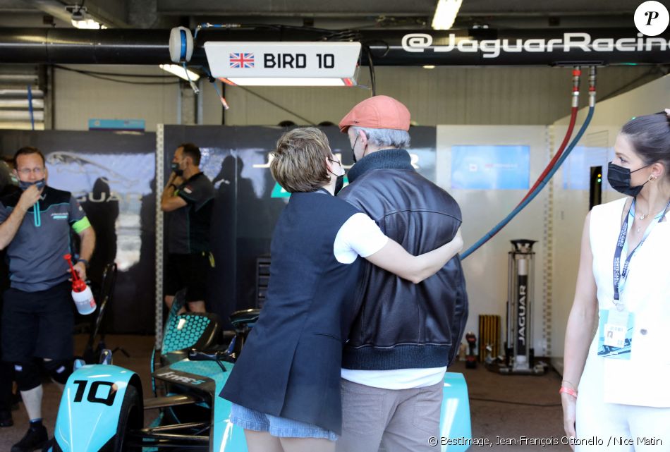 Léa Seydoux, Vincent Cassel - People lors de la 4ème édition du E-Prix De Monaco 2021 le 8 mai 2021 © Jean-François Ottonello / Nice Matin / Bestimage
