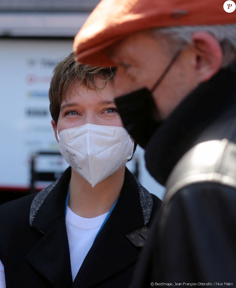Léa Seydoux, Vincent Cassel - People lors de la 4ème édition du E-Prix De Monaco 2021 le 8 mai 2021 © Jean-François Ottonello / Nice Matin / Bestimage