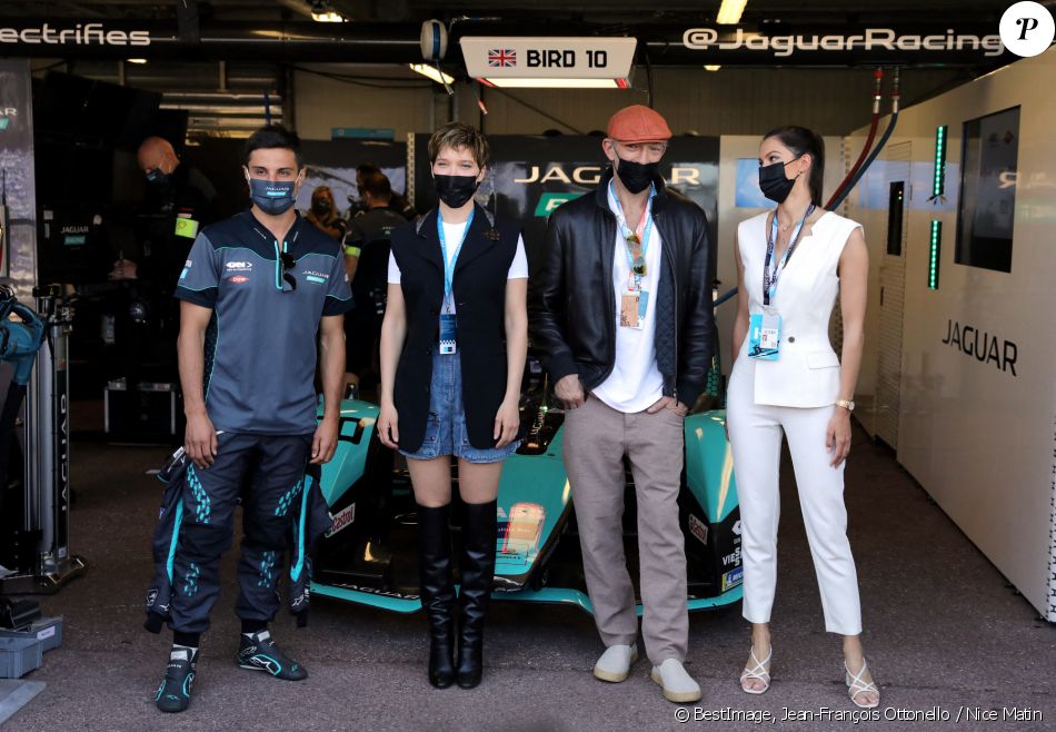 Léa Seydoux, Vincent Cassel, Iris Mittenaere - People lors de la 4ème édition du E-Prix De Monaco. © Jean-François Ottonello / Nice Matin / Bestimage