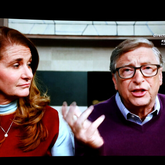 Melinda et Bill Gates - Lady Gaga et l'association Global Citizen organisent un concert virtuel planétaire intitulé "One World: Together At Home". Paris, le 19 Avril 2020.