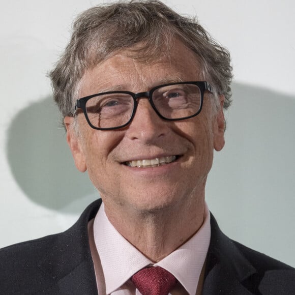 Bill Gates - Conférence de financement du Fonds mondial de lutte contre le sida, la tuberculose et le paludisme, à l'hôtel de ville de Lyon, le 9 octobre 2019.