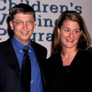 Archives - Bill Gates et sa femme Melinda en conférence de presse à New York. © Walter Weissman-Globe Photos / Zuma Press / Bestimage