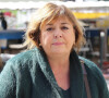 Exclusif - Michèle Bernier quitte les studios de RTL à Neuilly-sur-Seine