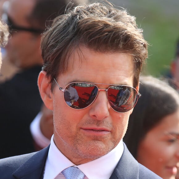 Tom Cruise à l'avant-première mondiale de "Mission: Impossible Fallout" sur la place du Trocadéro à Paris. © Coadic Guirec-Denis Guignebourg/Bestimage