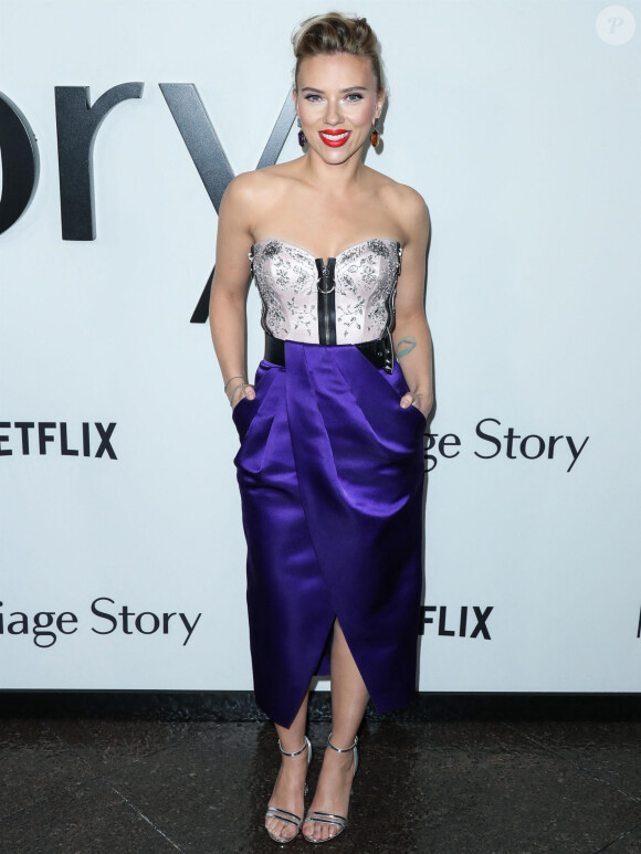 Scarlett Johansson - Avant-première du film "Marriage Story" au DGA Theater à Los Angeles, le 5 novembre 2019.
