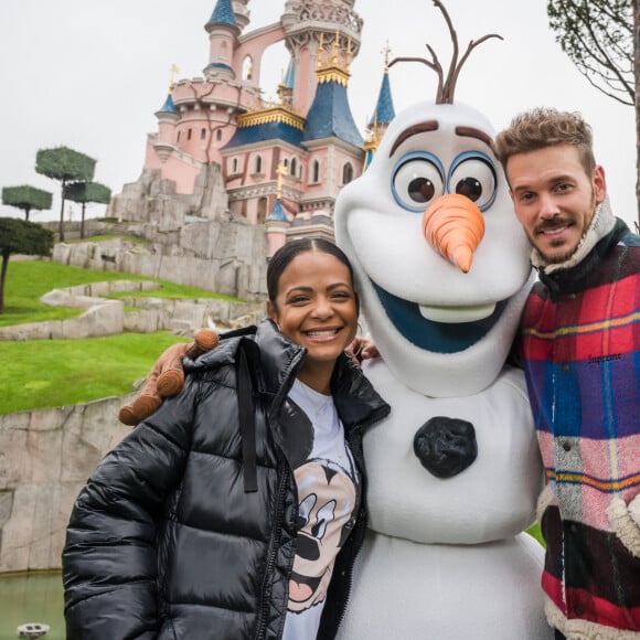 Christina Milian et son compagnon M. Pokora lors du lancement des nouvelles attractions au parc Disneyland à Paris. Le 16 novembre 2019. © Disney via Bestimage