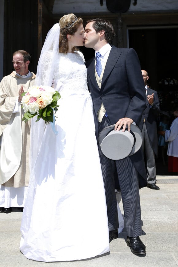 Le prince François D'orléans et Theresa von Einsiede - Mariage du prince François D'orléans avec Teresa von Einsiedel à Straubing en Allemagne le 26 Juillet 2014.