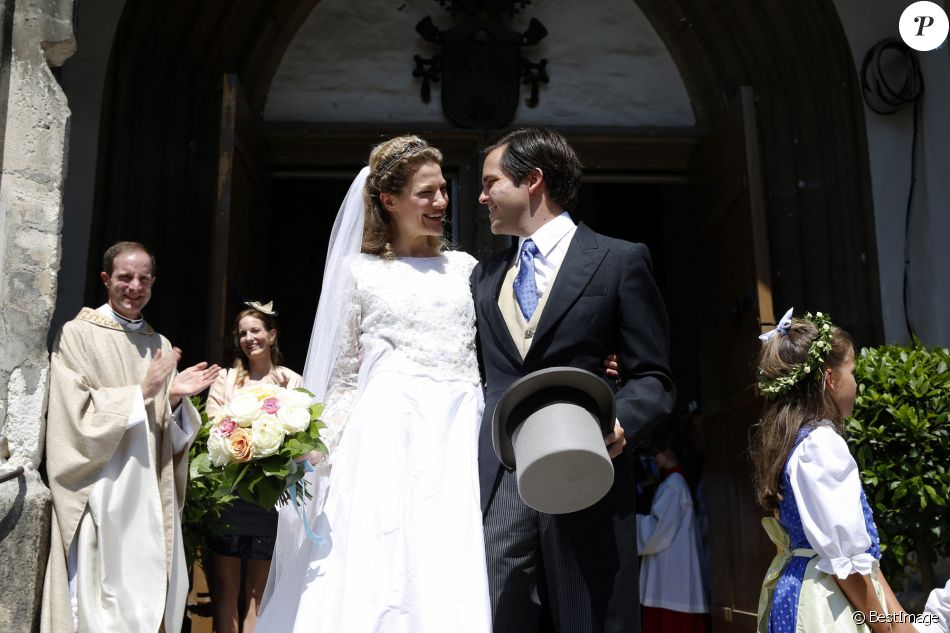 Le prince François D'orléans et Theresa von Einsiede - Mariage du prince François D'orléans avec Teresa von Einsiedel à Straubing en Allemagne le 26 Juillet 2014.