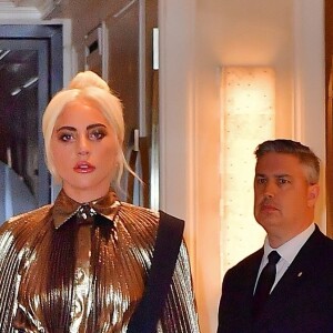 Lady Gaga à la sortie d'un immeuble à New York, le 1er juillet 219.
