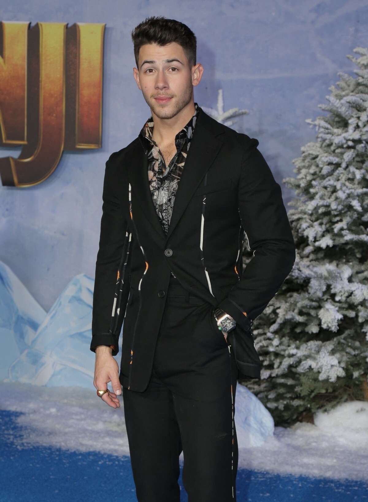 Photo Nick Jonas à la première de Jumanji The Next Level au théâtre