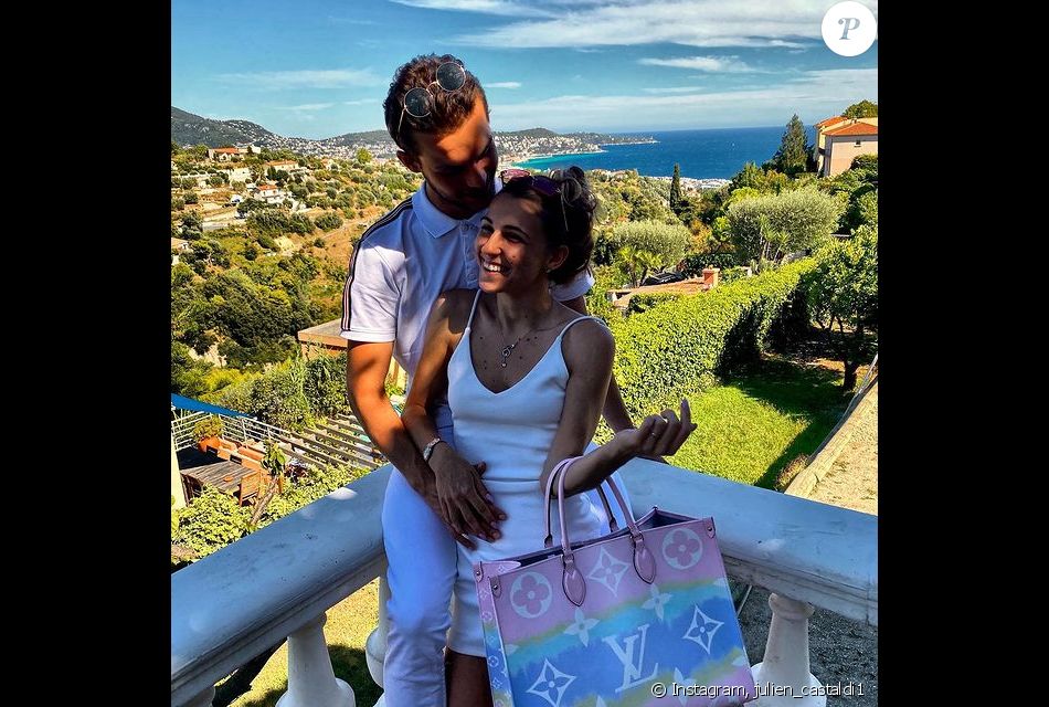 Julien Castaldi avec sa compagne Chiara. Août 2020.