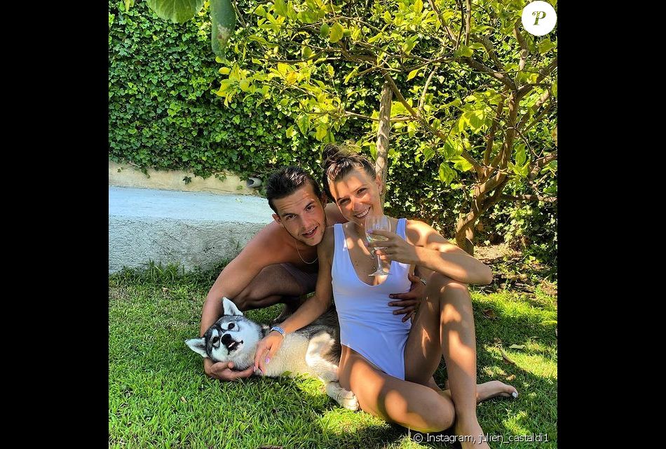 Julien Castaldi avec sa compagne Chiara. Septembre 2020.
