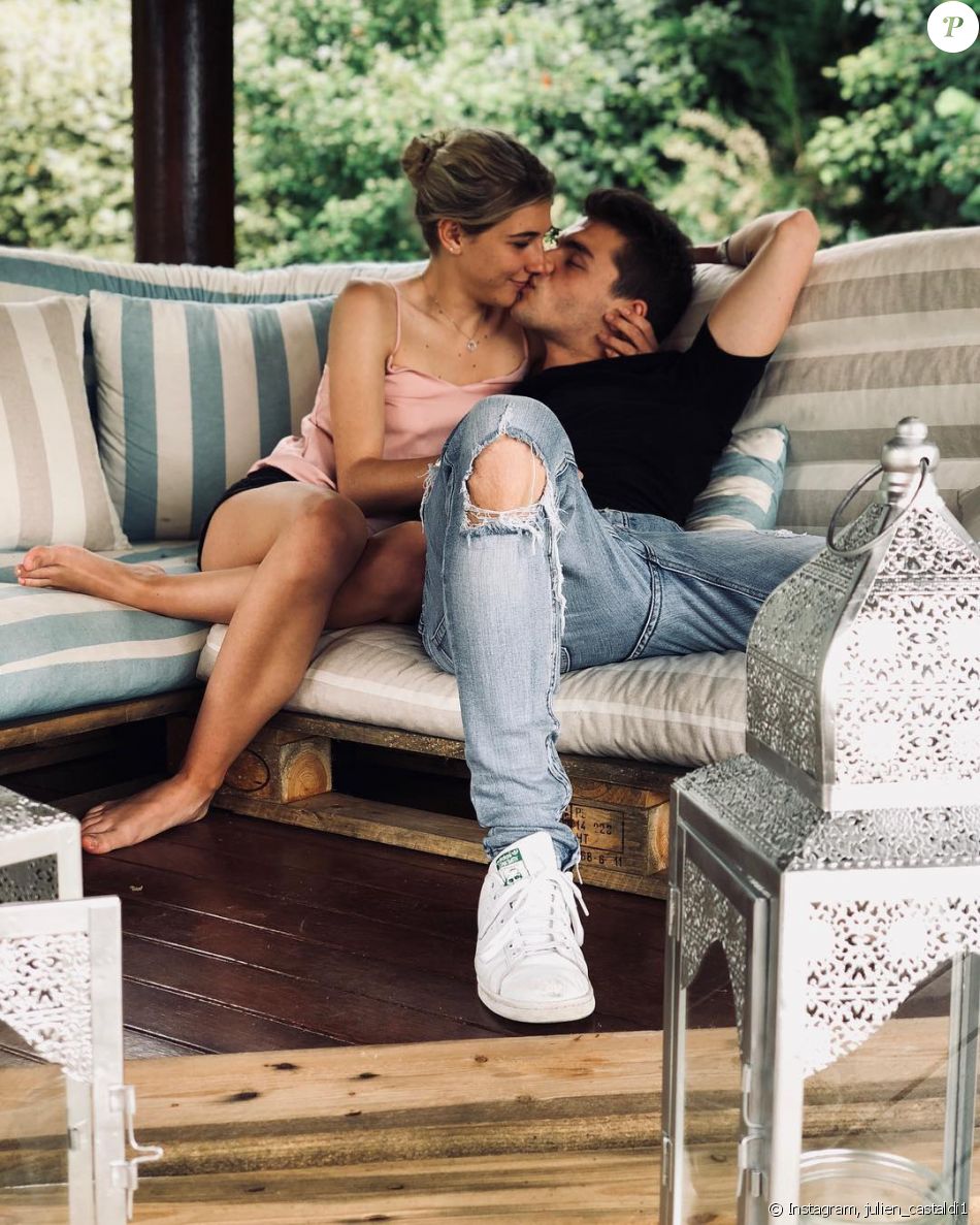 Julien Castaldi avec sa compagne Chiara. Mai 2018.