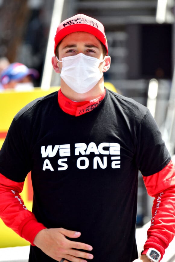 Le pilote monégasque Charles Leclerc - Podium du 78ème Grand Prix de F1 de Monaco le 23 mai 2018. Bruno Bebert/Bestimage 