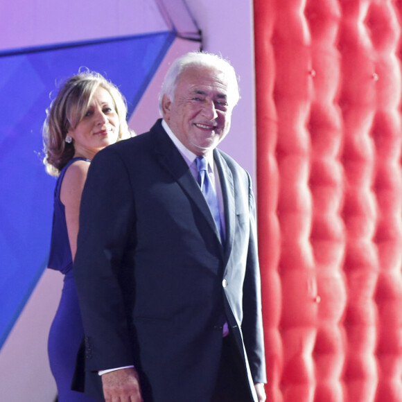 Dominique Strauss-Kahn (DSK) et sa compagne Myriam L'Aouffir - Personnalités lors de l'hommage à Paul Verhoeven pendant la 16ème édition du Festival International du Film de Marrakech le 5 décembre 2016 © Philippe Doignon / Bestimage 