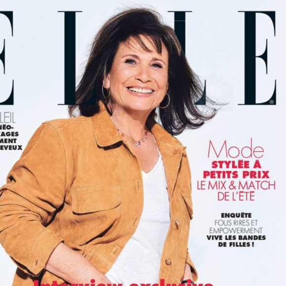 Anne Sinclair en une du "Elle". Ed du 27 mai 2021.