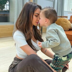 Nabilla Benattia avec son fils Millann