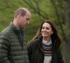 Le prince William, duc de Cambridge, et Catherine (Kate) Middleton, duchesse de Cambridge, visitent la ferme du manoir à Little Stainton, Royaume Uni, le 27 avril 2021.