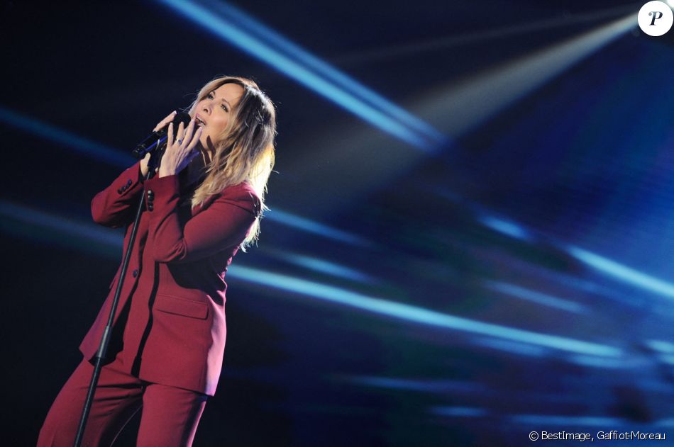 Exclusif - Hélène Segara - 2e partie de soirée - Enregistrement de l'émission "Duos Mystères" à la Seine Musicale à Paris. Le 1er février 2021 © Gaffiot-Moreau / Bestimage
