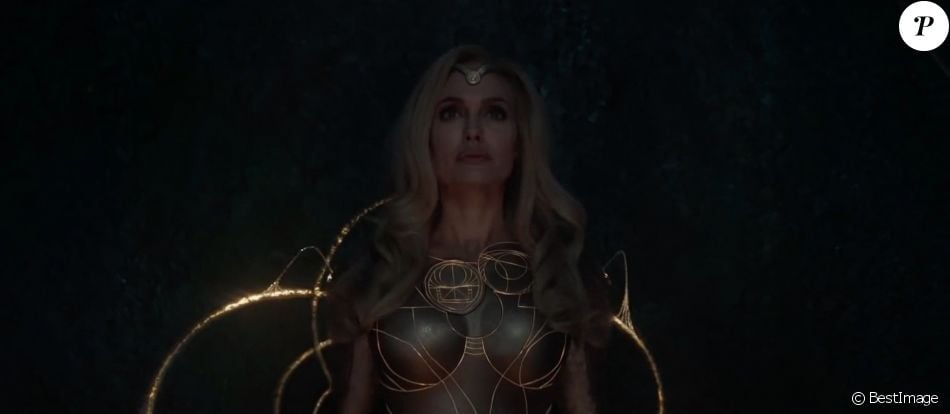 Angelina Jolie dans la bande-annonce du nouveau film Marvel "Eternals". Le 24 mai 2021.
