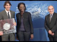 La jolie Rama Yade littéralement sous le charme... du champion des champions Rafael Nadal !