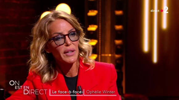 Ophélie Winter dans l'émission "On est en direct", sur France 2.