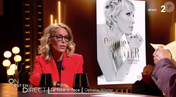 Ophélie Winter dans l'émission "On est en direct", sur France 2. Le 29 mai 2021.