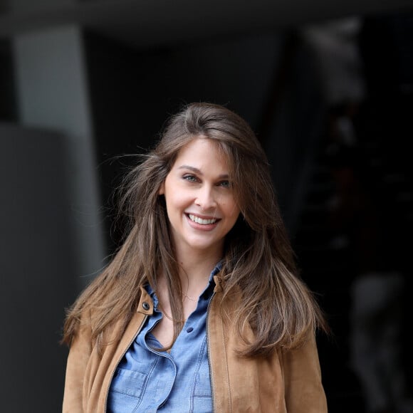 Ophélie Meunier (enceinte) - Célébrités dans le village des internationaux de France de tennis de Roland Garros à Paris, France, le 8 juin 2019. ©Jacovides-Moreau / Bestimage