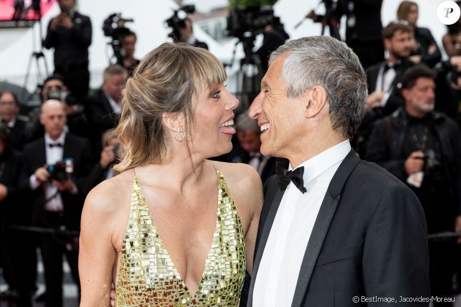Mélanie Page et son mari Nagui - Montée des marches du film "Les plus belles années d'une vie" lors du 72ème Festival International du Film de Cannes. Le 18 mai 2019 © Jacovides-Moreau / Bestimage
