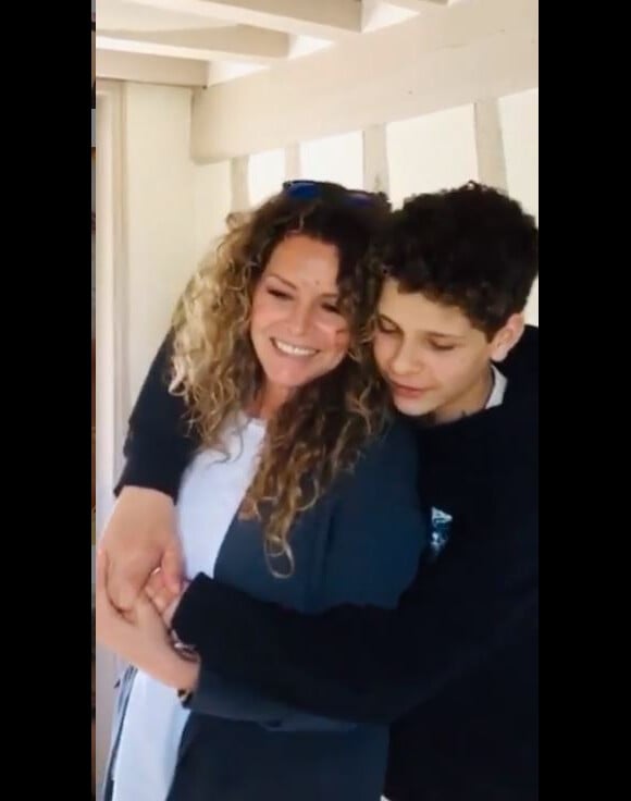 Manuela Lopez avec son fils