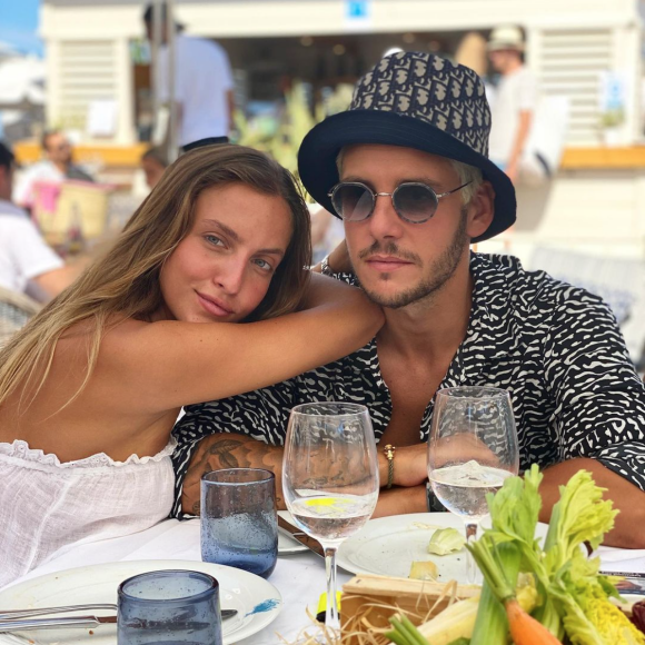 Carla Ginola et son petit ami Adrien Rosenpick en août 2020.