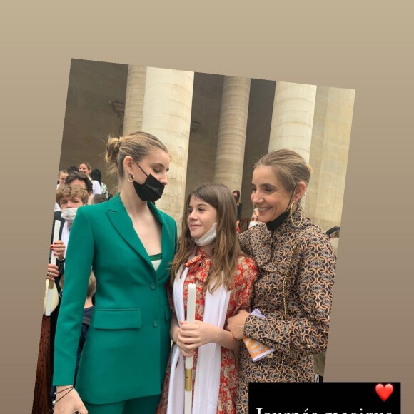 Clotilde Courau et ses filles Vittoria et Luisa sur Instagram, le 5 juin 2021.