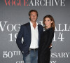 Le prince Emmanuel Philibert de Savoie et Clotilde Courau (princesse de Savoie) - Photocall de la soirée "Vogue 50 Archive" à Milan.
