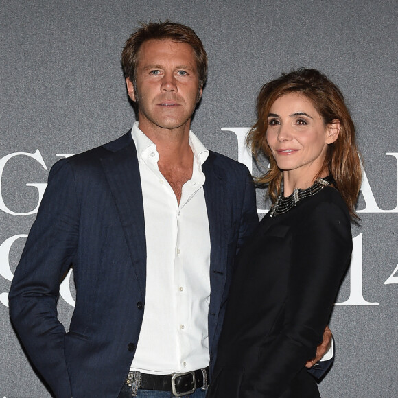 Le prince Emmanuel Philibert de Savoie et Clotilde Courau (princesse de Savoie) - Photocall de la soirée "Vogue 50 Archive" à Milan.