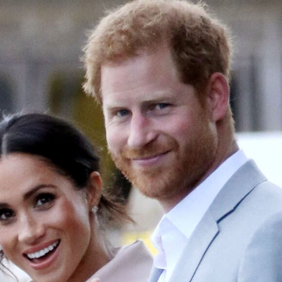 Le prince Harry, duc de Sussex et sa femme Meghan Markle, duchesse de Sussex, arrivent à l'exposition commémorative de la naissance de Nelson Mandela au centre Southbank à Londres, le 17 juillet 2018.