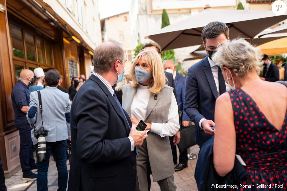 Brigitte Macron, lors du déplacement du président de la République à Valence Valence, le 8 juin 2021. © Romain Gaillard / Pool / Bestimage
