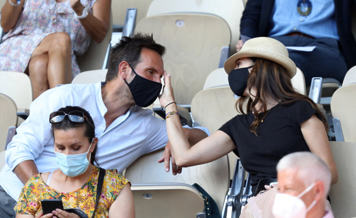 Photo : Christophe Michalak et sa compagne Delphine McCarty dans les