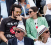 Amir Haddad et sa femme Lital dans les tribunes lors de la finale messieurs des internationaux de France de tennis de Roland Garros 2019 à Paris le 9 juin 2019. © Jacovides-Moreau/Bestimage