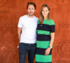 Ophélie Meunier (enceinte) et son mari Mathieu Vergne au village des Internationaux de France de tennis de Roland Garros à Paris, France, le 11 juin 2021. © Dominique Jacovides/Bestimage